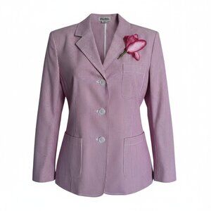 NWT Vintage MICHAEL Michael Kors Striped Seersucker Blazer Jacket size 14